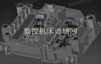结构面加工刀轨示意 结构面加工刀轨示意