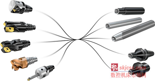 灵活性更高的新切削头、新刀具以及带可换头式接口的整体式刀柄 灵活性更高的新切削头、新刀具以及带可换头式接口的整体式刀柄