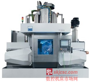 图2:埃马克PO 900 BF整体叶盘加工 图2:埃马克PO 900 BF整体叶盘加工