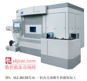 VLC 250 DS车床 一机内完成硬车和磨削加工 VLC 250 DS车床 一机内完成硬车和磨削加工