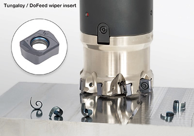 泰珂洛推出DoFeed系列大进给量铣刀的新增修光刃刀片 泰珂洛推出DoFeed系列大进给量铣刀的新增修光刃刀片