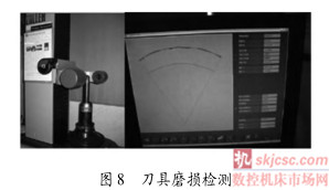 图 8 刀具磨损检测 图 8 刀具磨损检测