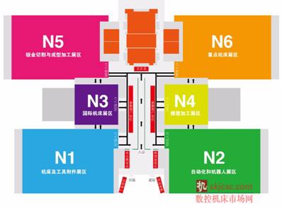 第十二届天津国际机床展展馆平面图 第十二届天津国际机床展展馆平面图