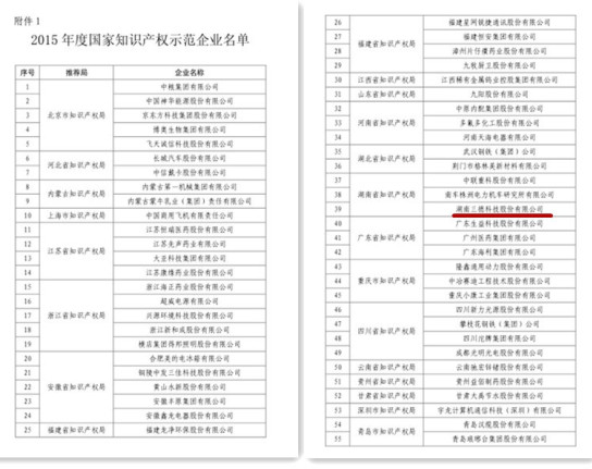 三德科技荣膺国家知识产权示范企业 三德科技荣膺国家知识产权示范企业