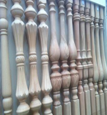 木工数控车床加工楼梯柱